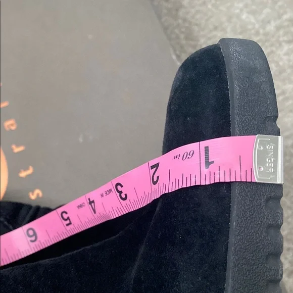 Women's UGG Black Suede lace up Boots - Picture 8 of 8